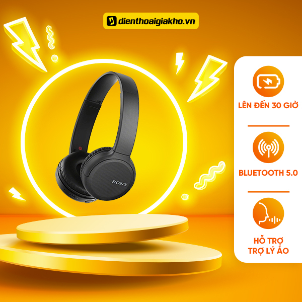 Tai Nghe Chụp Tai Bluetooth Sony WH-CH510 Không Dây - Chính Hãng Sony Việt Nam Bảo Hành 12 Tháng