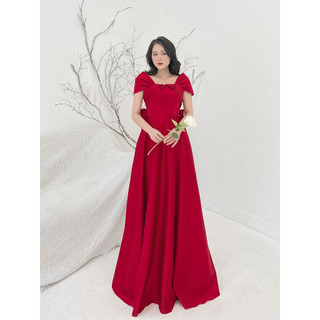 Đầm maxi dạ hội trễ vai cao cấp