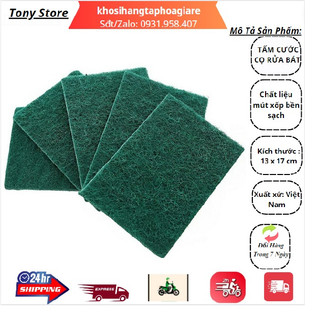 Cước xanh samran dùng rửa chén dĩa màu xanh loại tốt