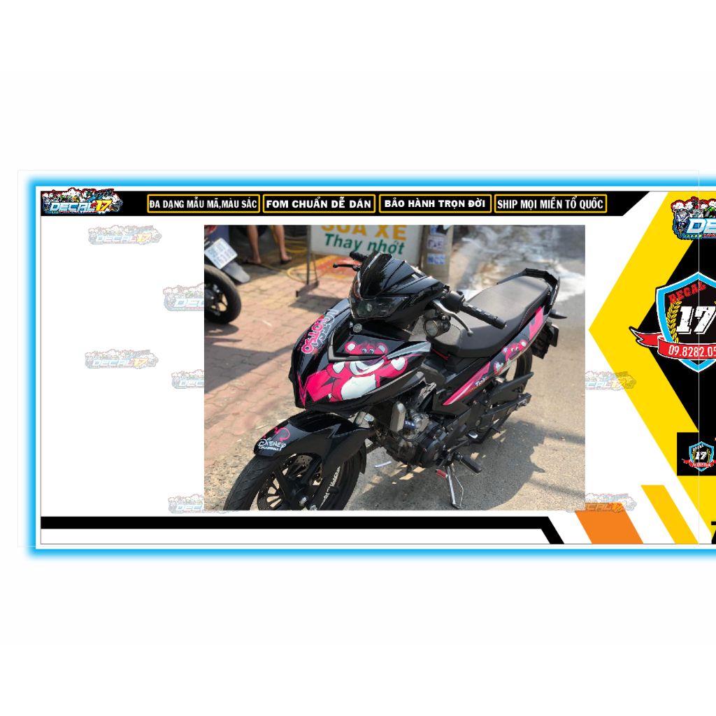 TEM GẤU DÂU EXCITER 150