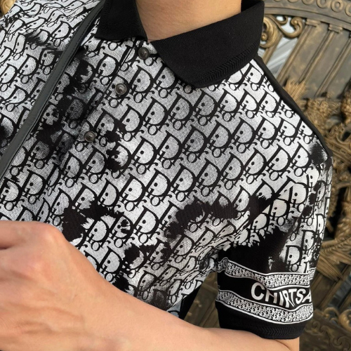 Áo Polo Nam Họa Tiết Dio, Áo Phông Cổ Bẻ Logo Đen Trắng Cực Hot Hè 2023