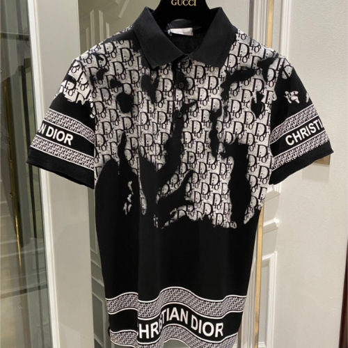 Áo Polo Nam Họa Tiết Dio, Áo Phông Cổ Bẻ Logo Đen Trắng Cực Hot Hè 2023