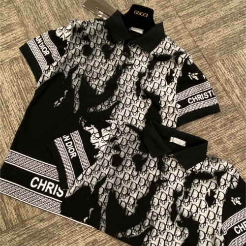 Áo Polo Nam Họa Tiết Dio, Áo Phông Cổ Bẻ Logo Đen Trắng Cực Hot Hè 2023