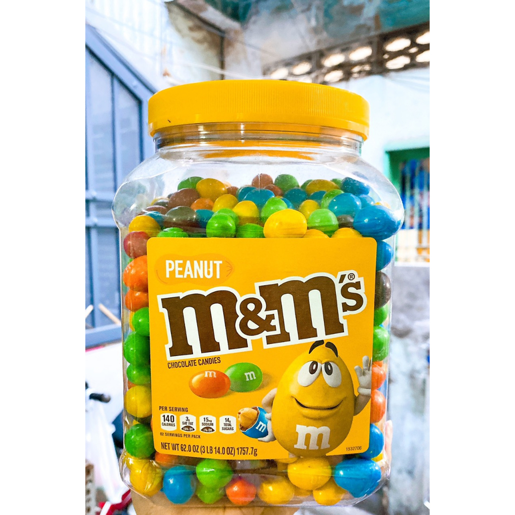 Kẹo socola M&M Mỹ 1.757kg có nhân và không nhân