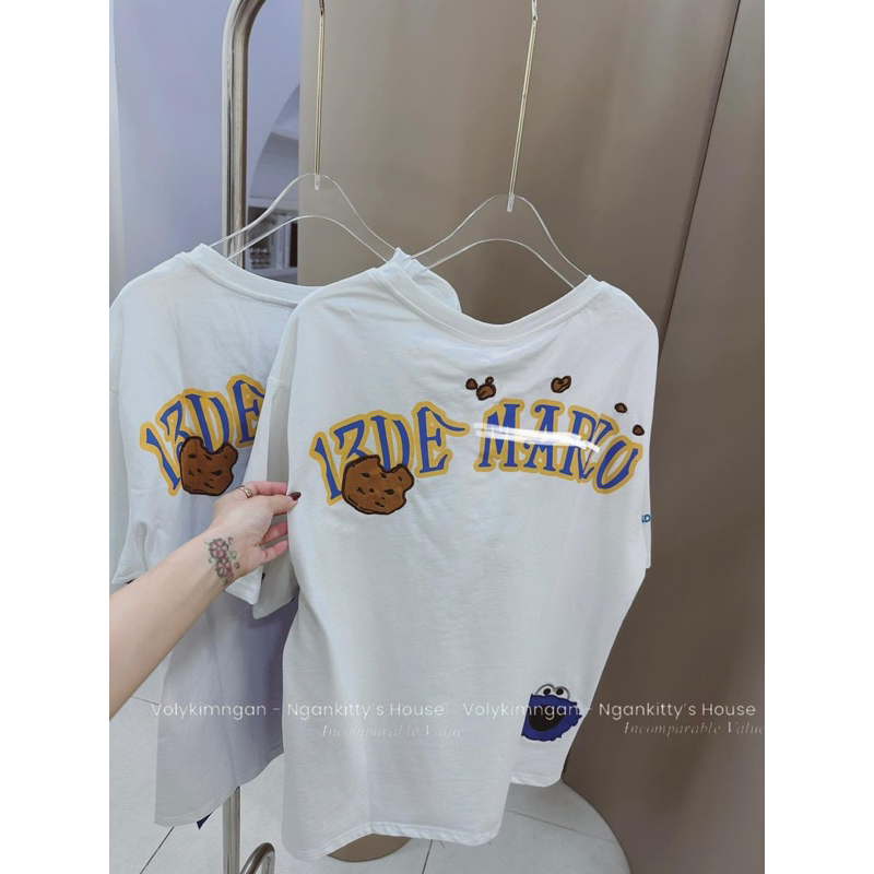 ÁO PULL GẤU 13DE MARZO TRẮNG PHỐI XANH DƯƠNG  hình chụp thật