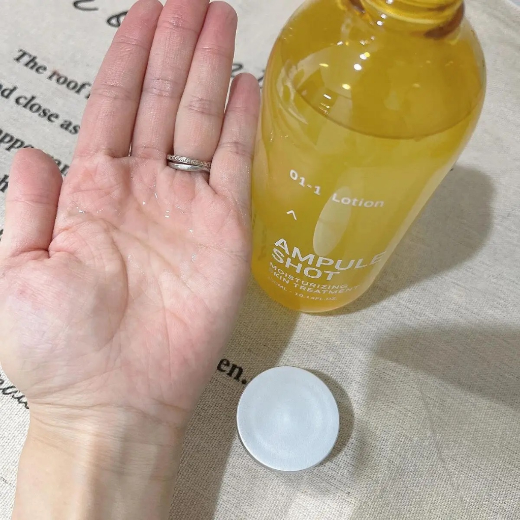 Nước hoa hồng Ampule Shot dưỡng ẩm, trắng da, se khít lỗ chân lông 300ml made in Japan Nhật Bản