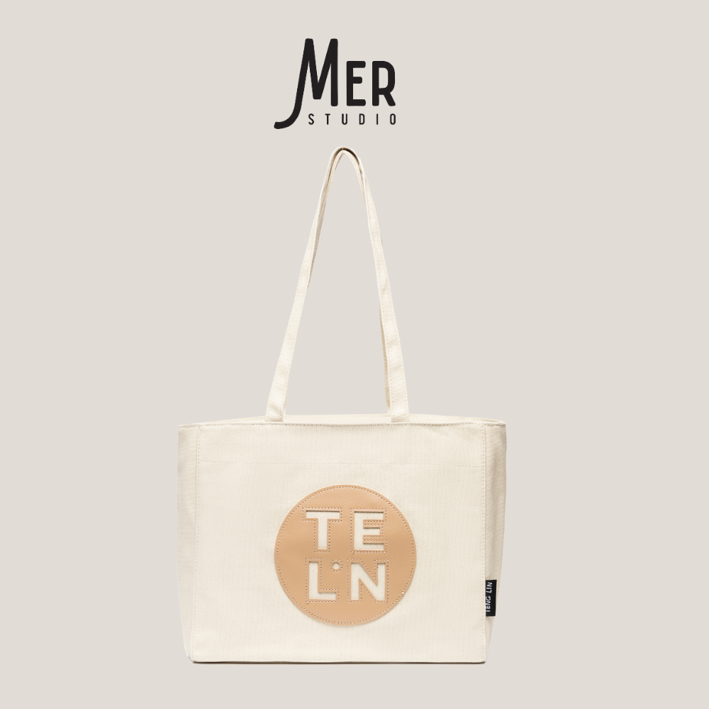 Túi xách vải nữ xinh công sở đi làm đi chơi, đựng laptop TELLEN kích thước 34x26x10cm MER STUDIO