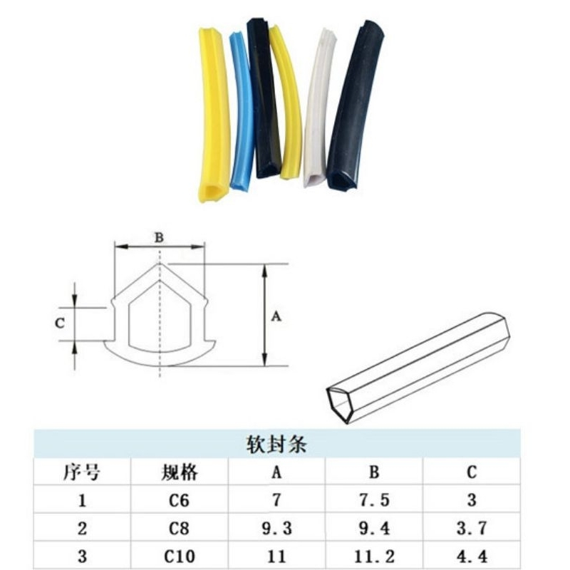 Nẹp Cao Su Cho Nhôm Định Hình C6 2020 Màu Đen