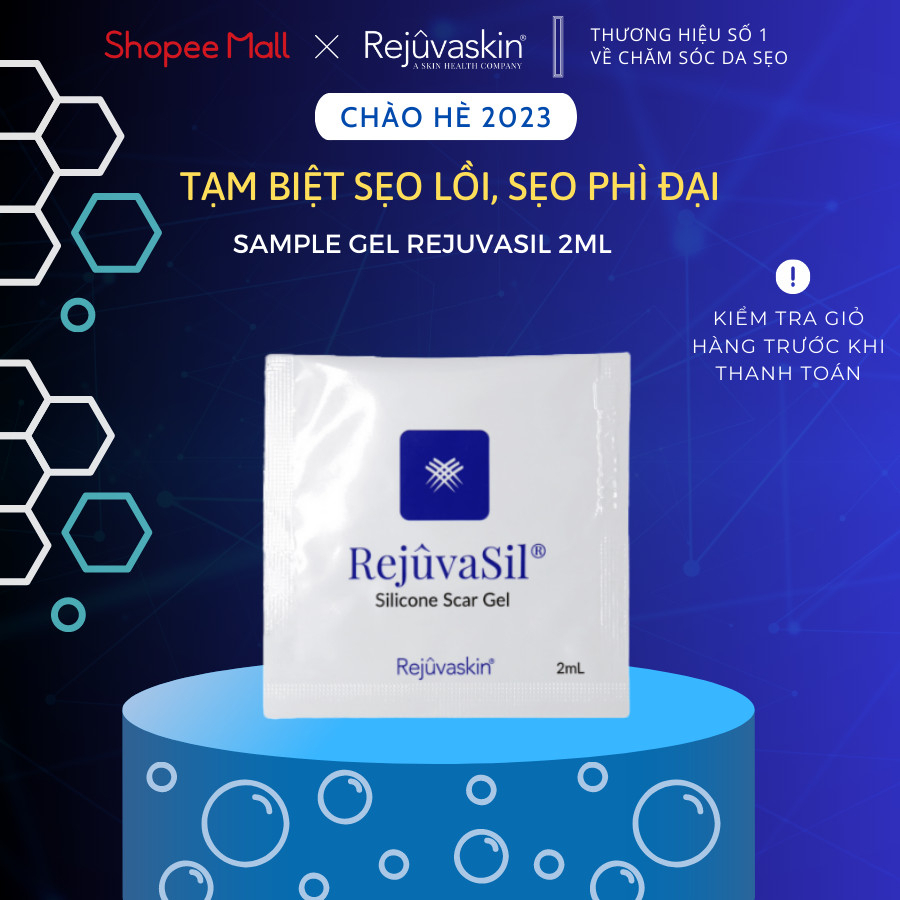 Sample Gel Xóa Mờ Sẹo Lồi / Sẹo Phì Đại RejuvaSil 1ml