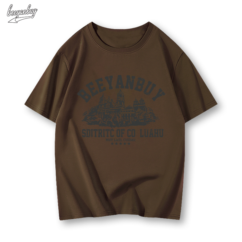 Áo thun phông nam trắng local brand BEEYANBUY vintage T-shirt in hình unisex 100% cotton-B0011