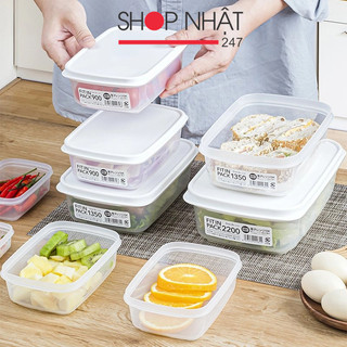 Hộp nhựa đựng thực phẩm Fitin pack nắp dẻo kín hơi không bị rò rỉ nước nội địa Nhật Bản - Kokubo