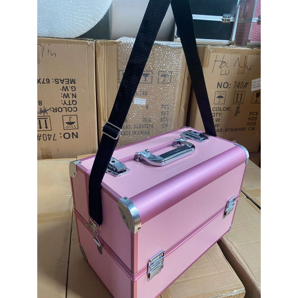 Cốp nhôm 3 tầng Size to ☄️FREESHIP☄️Nail Mi Phun Săm Trang điểm