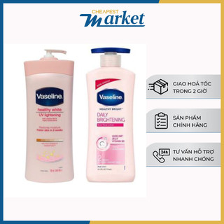 Sữa dưỡng thể Vaseline Healthy White Uv Lightening Body Lotion 725ml USA