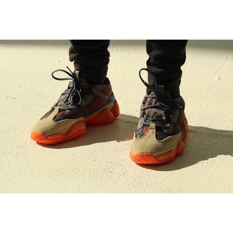 'Giày Cổ Thấp' adidas Yeezy 500 'Enflame'
