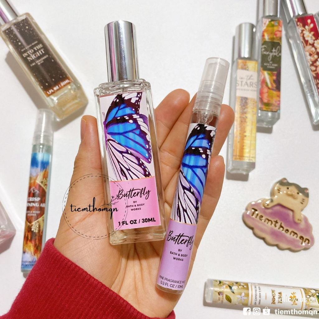 Xịt Thơm Toàn Thân Body Mist Butterfly Bath & Body Works Mùi Hương Nhẹ Nhàng, Nữ Tính