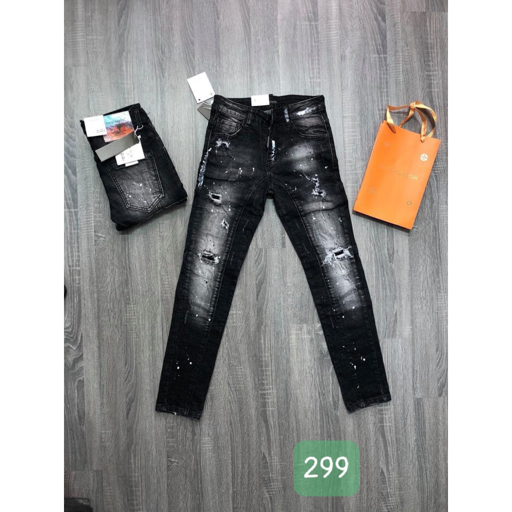 Mã Số QJN299 Quần Jean Nam chất liệu quần jean bò denim co giản như hình chuẩn from chuẩn dáng có đủ size dành cho nam