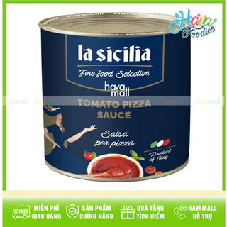 Sốt cà chua làm bánh pizza la sicilia 2,5kg - tomato pizza sauce