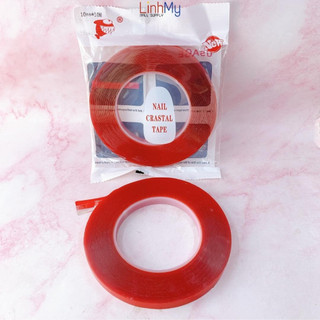 Cuộn băng keo tạo fan mi - băng keo dán móng úp dán nail box