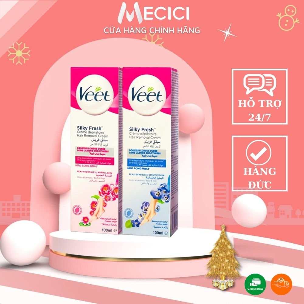 Kem tẩy lông Veet Silk & Fresh 100ml nhập khẩu từ Pháp - Shop Mecici