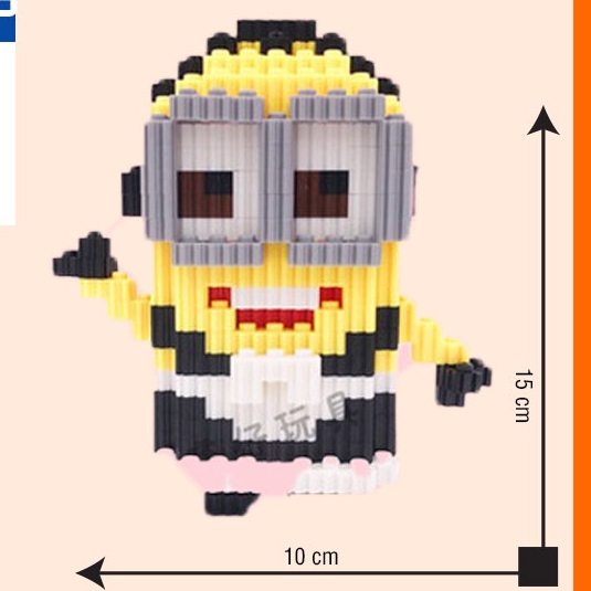 Le go Đồ chơi mô hình lắp ráp 3D mini hình các nhân vật hoạt hình Mickey, Vịt Donal, Stitch, Stellalou, Kitty, Yoshi