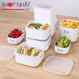 Hộp nhựa đựng thực phẩm White pack nhựa dẻo nắp kín nội địa Nhật Bản - Kokubo