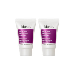 Combo 2 Sữa rửa mặt tẩy da chết AHA/BHA Exfoliating Cleanser 15ml