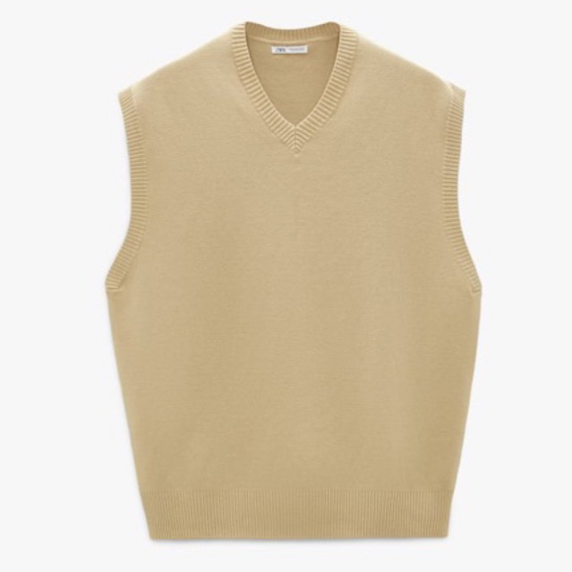 Áo gi lê nam Zara authentic V-NECK KNIT size L