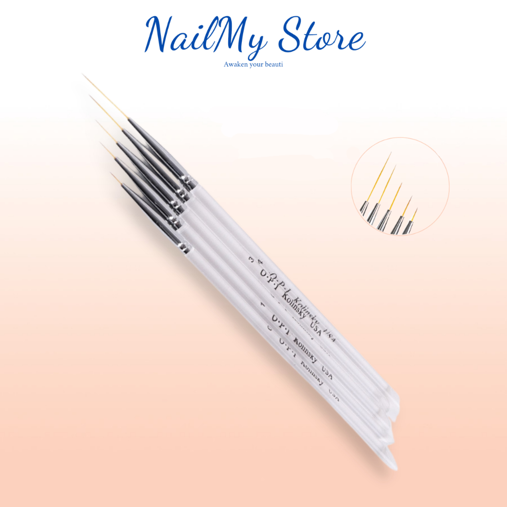 Cọ nét Opi, cọ râu đầu mảnh vẽ móng nét nhỏ