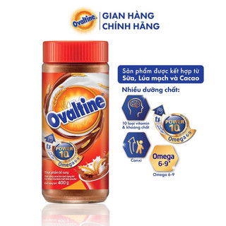 OVALTINE - Bột CaCao Lúa Mạch Hũ 400gram Date Xa có Hóa đơn
