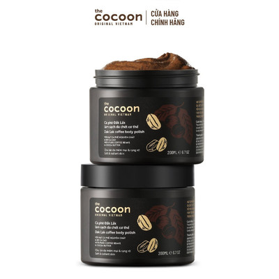 [MUA 2 GIẢM 34%] Combo 2 Tẩy da chết cơ thể cà phê Đắk Lắk Cocoon cho làn da mềm mại và rạng rỡ 200ml