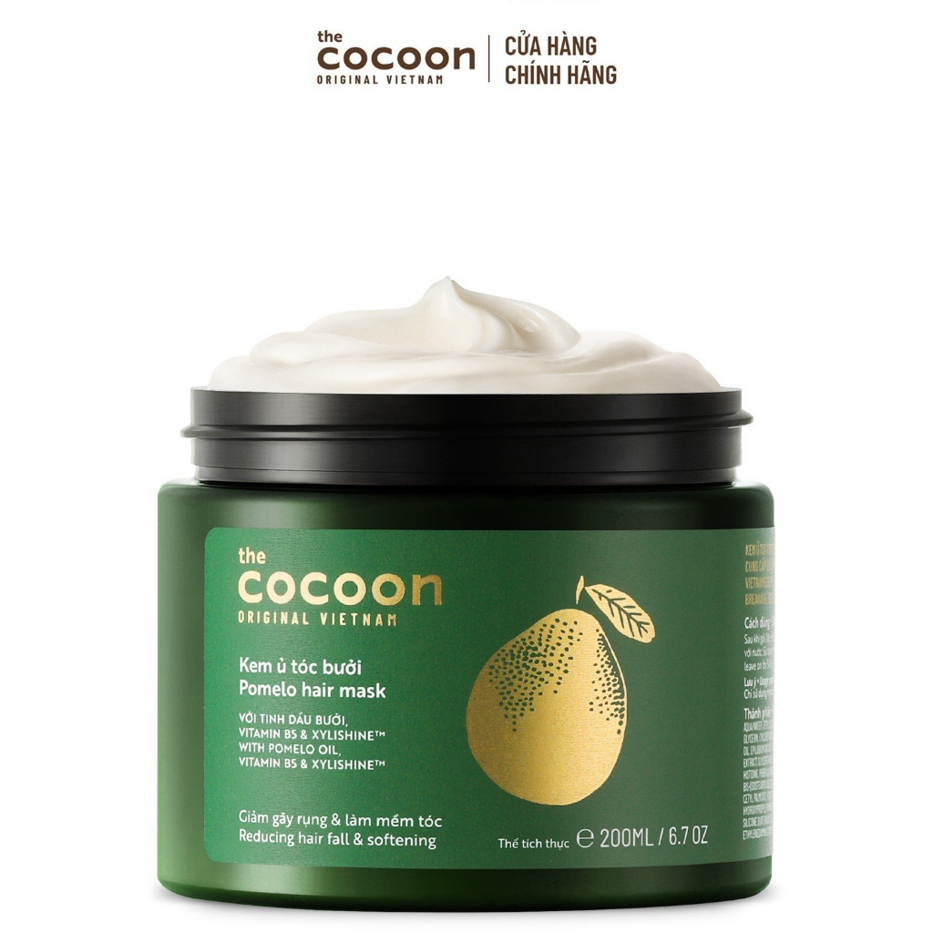 Kem ủ tóc bưởi Cocoon giúp giảm gãy rụng và làm mềm tóc 200ml