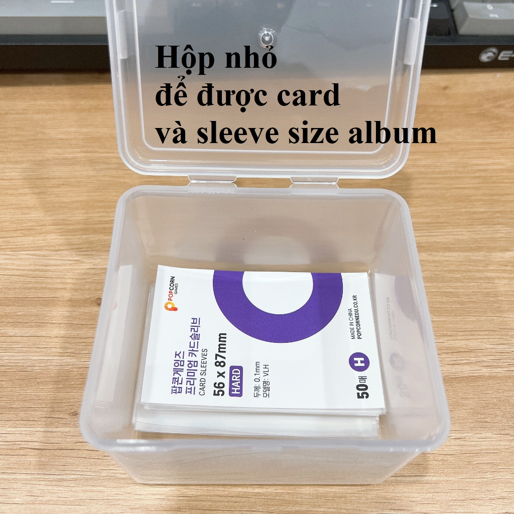 Hộp nhựa vuông đựng card, top loader