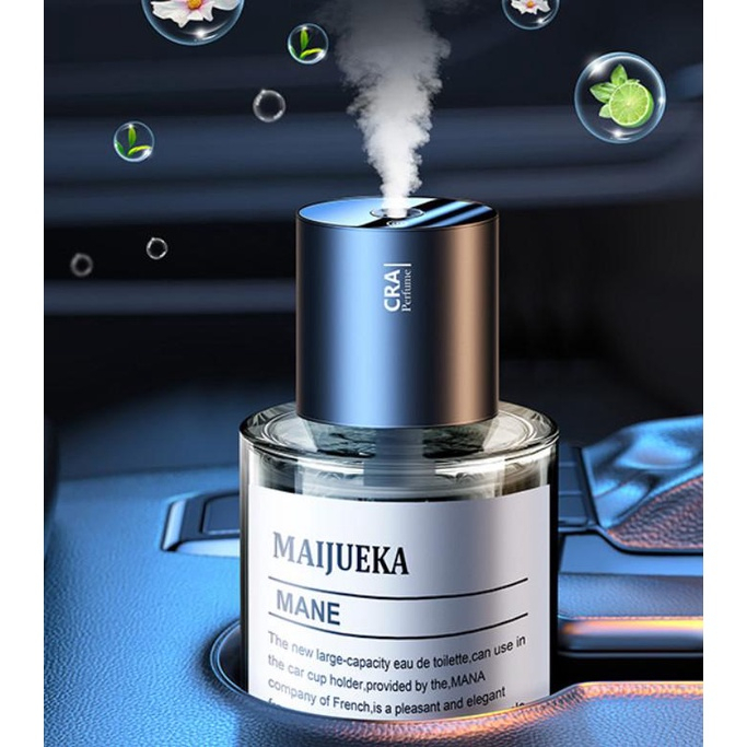 Máy Phun Tinh Dầu Ô Tô MAIJUEKA 3 Chế Độ Phun Kèm 160ML Tinh Dầu Khởi Động Tắt Mở Theo Chuyển Động Xe cao cấp