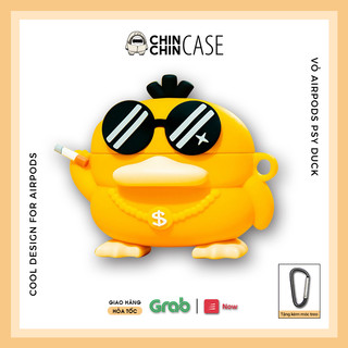 Ốp airpods, case airpods 3 1 2 Pro Pro 2 Psy Duck Chất Liệu Silicon Cao Cấp Cực Đẹp - Phukienchinchin