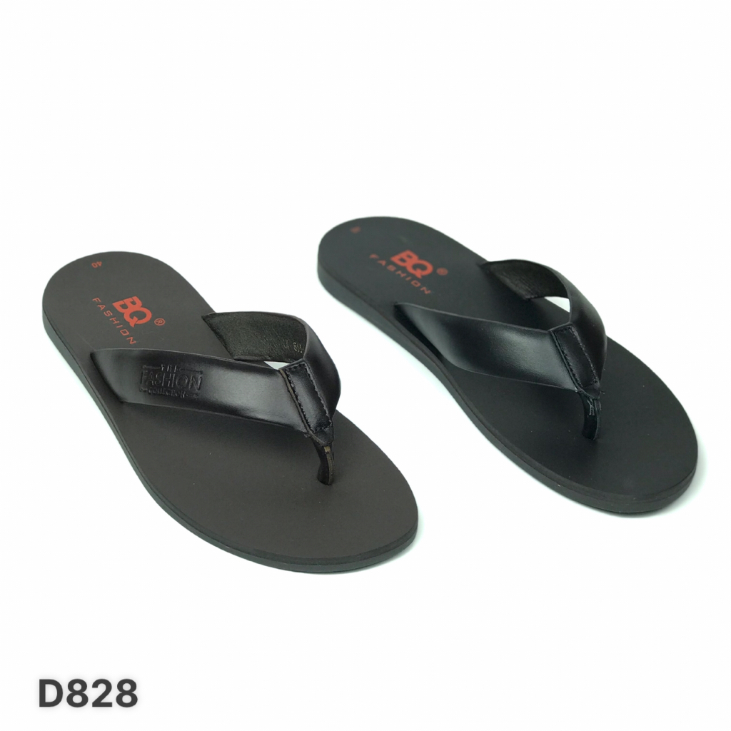Dép kẹp nam BQ ❤️FREESHIP❤️ Dép xỏ ngón quai da thời trang đế cao su cao cấp D828