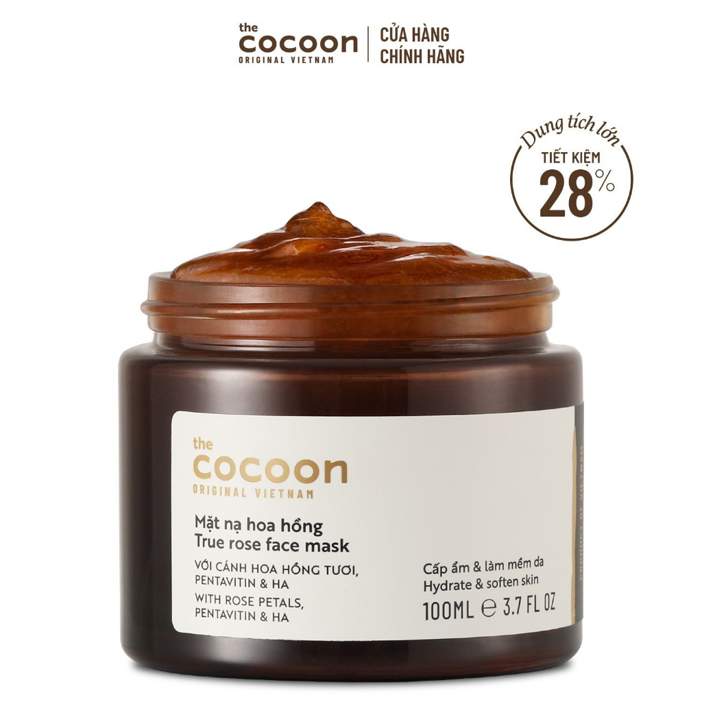 Bigsize - Mặt nạ hoa hồng Cocoon cấp ẩm & làm mềm da 100ml