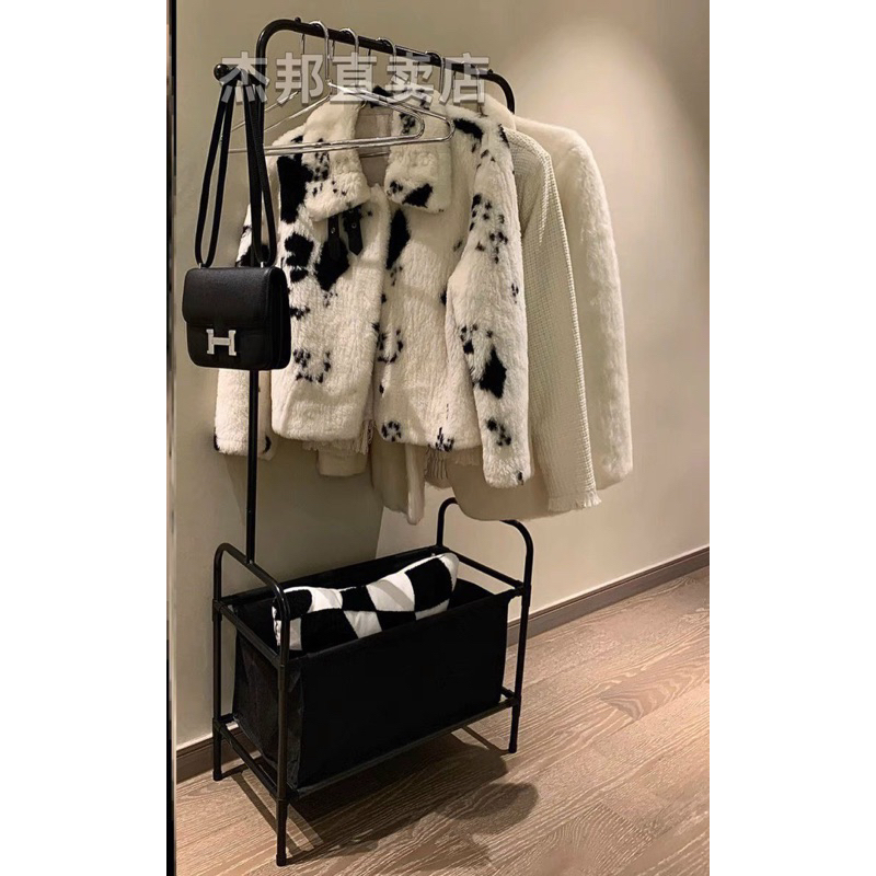 Kệ Treo Tích Hợp Giá 4 Tầng, Hai Màu Đen Trắng, Khung Sắt Sơn Tĩnh Điện.