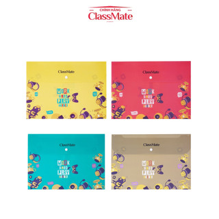 Túi file đựng tài liệu A4 CLASSMATE, túi clear bag đựng giấy tờ bằng nhựa có cúc bấm tiện lợi hoạ tiết Gaming CL-CBF02