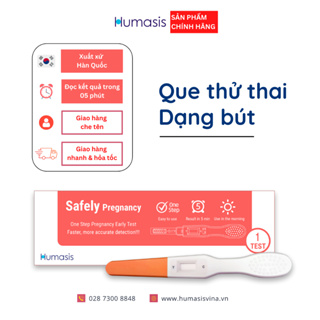 Que thử thai Humasis Safely Pregnancy - Dạng Bút - Phát hiện mang thai sớm - Hàng chính hãng