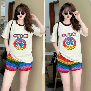 sét bộ short thêu logo
