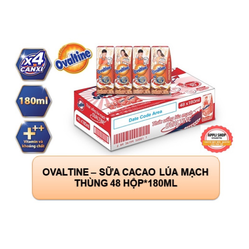 OVALTINE - Sữa Cacao Lúa Mạch Ovaltine DHA+  date xa