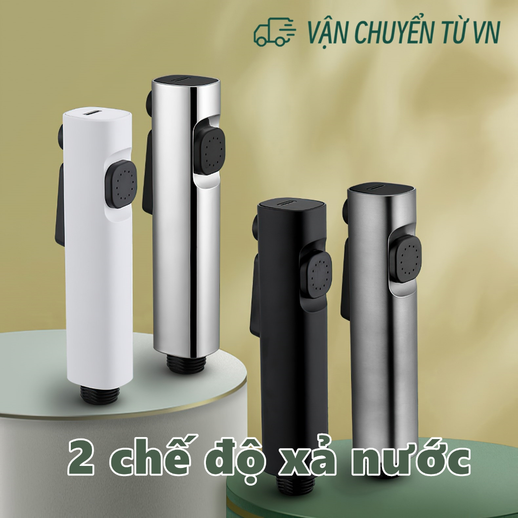 1 đầu ABS xách tay nhà vệ sinh vòi phun Hai chức năng phụ nữ rửa súng cao áp cho dùng vệ sinh sau khi đi toilet tiện
