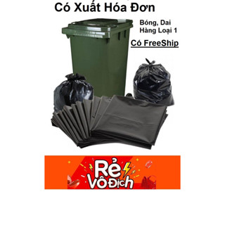 10KG Túi Rác Đen Công Nghiệp Size  90x120, 120x150, 80x100, 70x90, 60x90 Túi 120 90, 80,70 ,60 Túi Rác Đen Bóng Dày