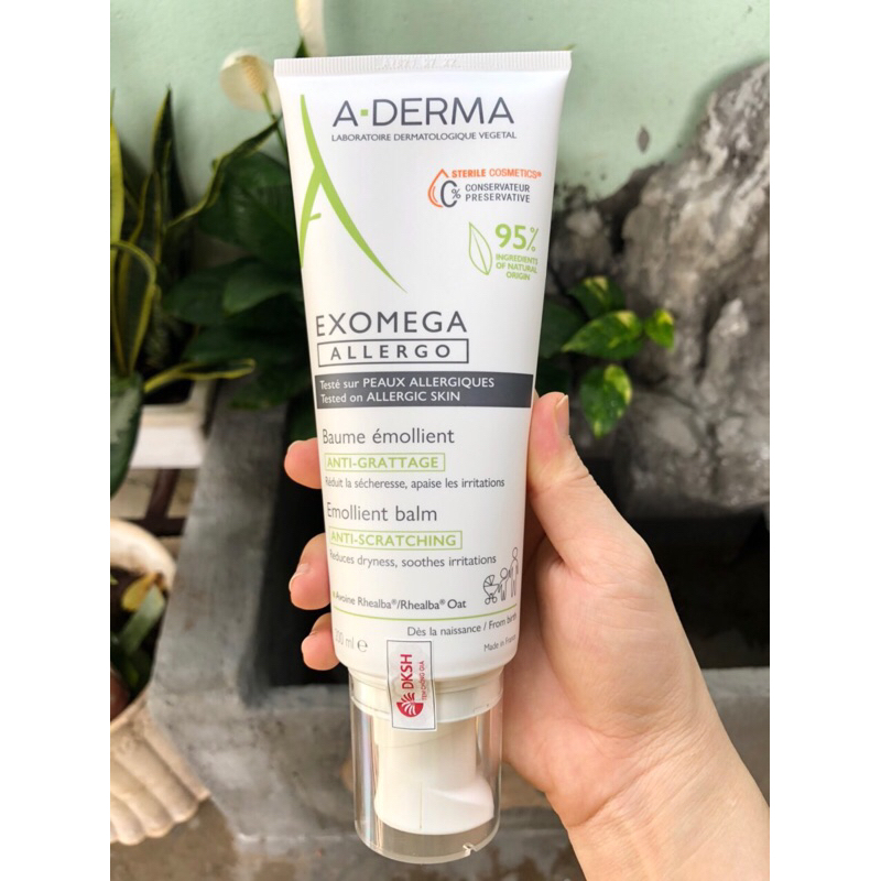 {Mẫu mới} Kem dưỡng ẩm Aderma Exomega control chuyên biệt cho da nhạy cảm, da cơ địa, da em bé 200ml