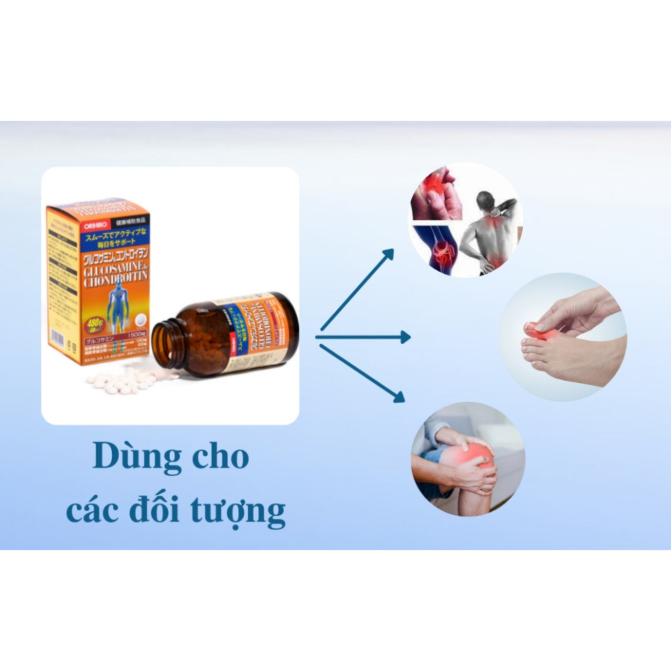 Viên Uống Bổ Xương Khớp Cao Cấp Glucosamine Và Chondroitin Orihiro 480 Viên