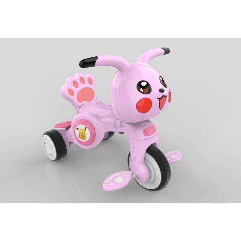 Xe đạp 3 bánh Pikachu có đèn, có nhạc vui nhộn
