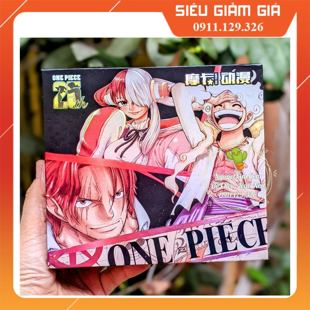 Thẻ Nhân Phẩm One Piece Thẻ Bài Hải Tặc Đen Tập 4 Phần Cuối Pro - Hộp 9 Pack 25 Thẻ - 1 Pack Cực Chất