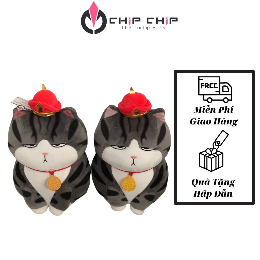 Gấu Bông Mèo Hoàng Thượng Cao Cấp Mặt Quạo Dễ Thương