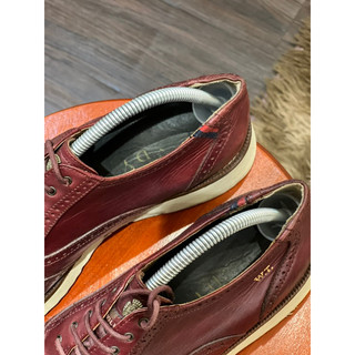 [Giày 2hand] [Size 41] Giày Tây Kiểu Dáng Wingtips Màu Đỏ Mận