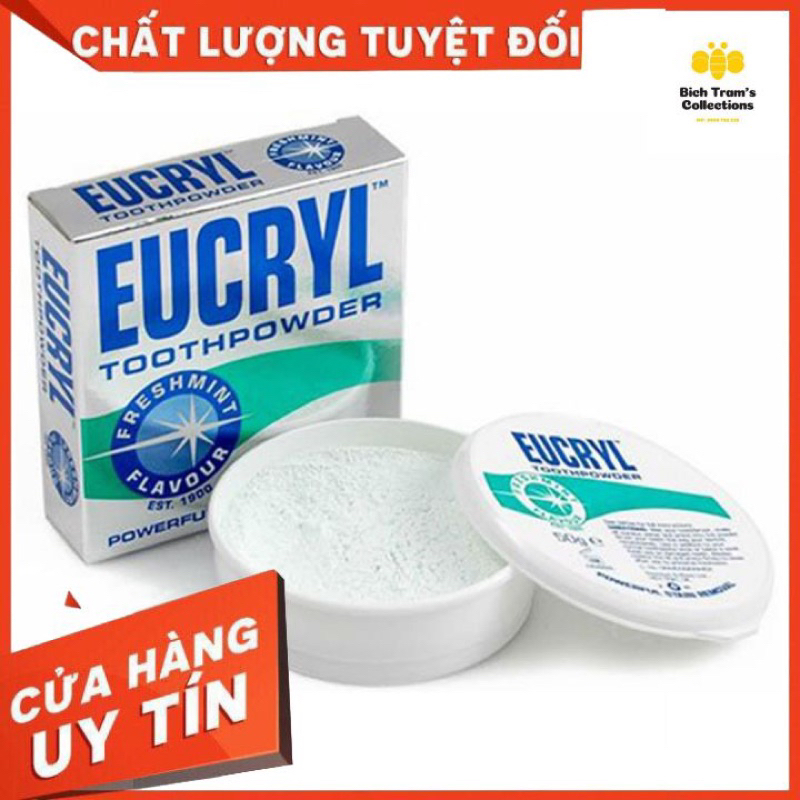 Bột Tẩy Trắng Răng Eucryl Toothpowder (50g)